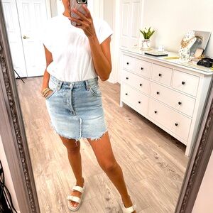We the free from free people mini denim Skirt!